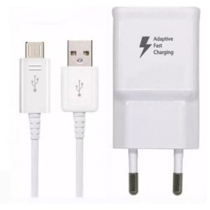 Carregador Usb Branco Turbo Fast Charge 2 Saídas